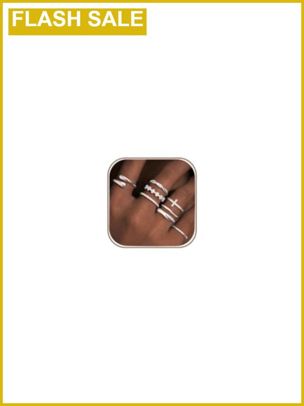 14K Gold Plated Stackable Rings Set Non Tarnish Adjustable Size 9